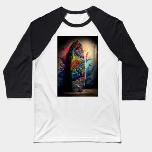 Surfing Graffiti Baseball T-Shirt